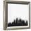 Kansas City Skyline - Black-NaxArt-Framed Art Print