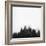 Kansas City Skyline - Black-NaxArt-Framed Art Print