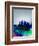 Kansas City Watercolor Skyline-NaxArt-Framed Art Print