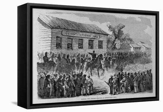 Kansas.-- Col. Sumner Arriving at Constitution Hall.-null-Framed Premier Image Canvas