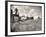 Kansas Farmer Driving Farmall Tractor as He Pulls a Manned Combine During Wheat Harvest-Margaret Bourke-White-Framed Premium Photographic Print