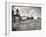 Kansas Farmer Driving Farmall Tractor as He Pulls a Manned Combine During Wheat Harvest-Margaret Bourke-White-Framed Photographic Print