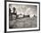 Kansas Farmer Driving Farmall Tractor as He Pulls a Manned Combine During Wheat Harvest-Margaret Bourke-White-Framed Photographic Print