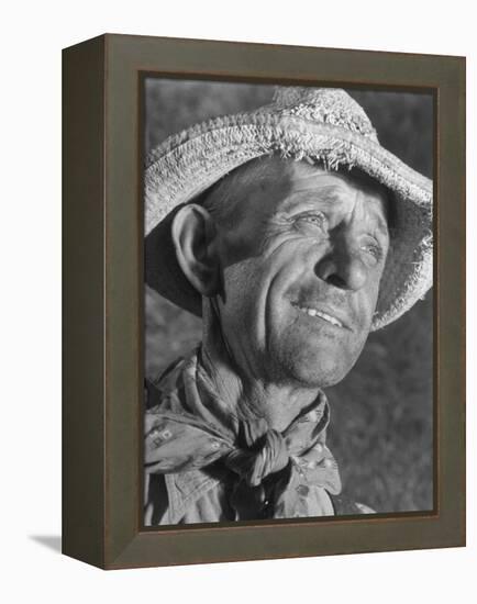 Kansas Farmer-Margaret Bourke-White-Framed Premier Image Canvas