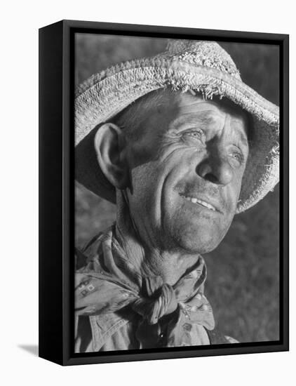 Kansas Farmer-Margaret Bourke-White-Framed Premier Image Canvas