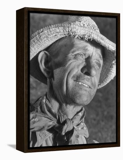 Kansas Farmer-Margaret Bourke-White-Framed Premier Image Canvas
