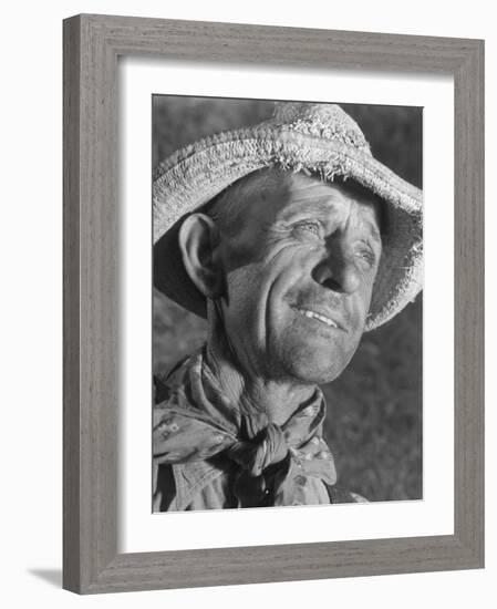 Kansas Farmer-Margaret Bourke-White-Framed Photographic Print