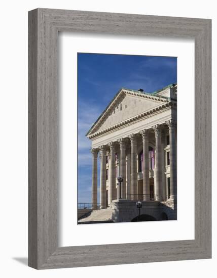 Kansas State Capital Exterior, Topeka, Kansas, USA-Walter Bibikow-Framed Photographic Print