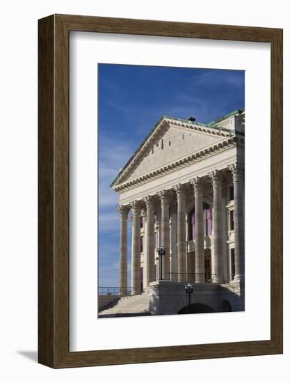 Kansas State Capital Exterior, Topeka, Kansas, USA-Walter Bibikow-Framed Photographic Print