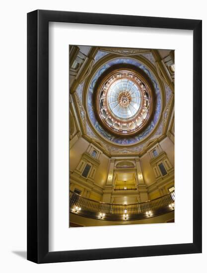 Kansas State Capital Interior, Topeka, Kansas, USA-Walter Bibikow-Framed Photographic Print