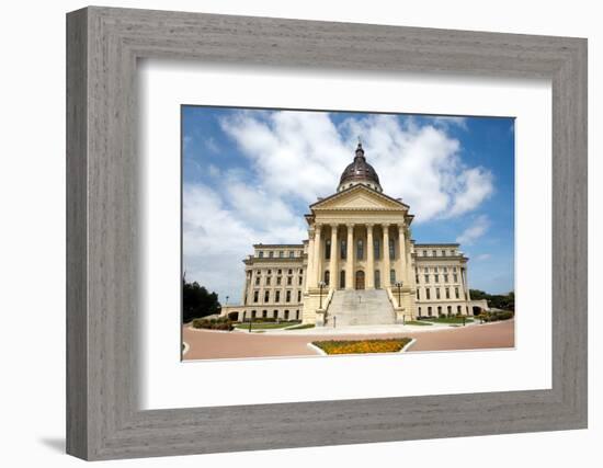 Kansas State Capitol Building-Steven Frame-Framed Photographic Print