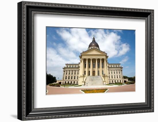 Kansas State Capitol Building-Steven Frame-Framed Photographic Print