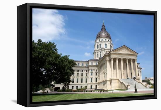 Kansas State Capitol-Steven Frame-Framed Premier Image Canvas