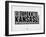 Kansas Word Cloud 2-NaxArt-Framed Art Print