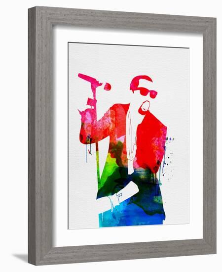 Kanye Watercolor-Lana Feldman-Framed Art Print