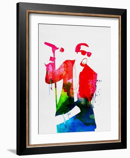 Kanye Watercolor-Lana Feldman-Framed Art Print