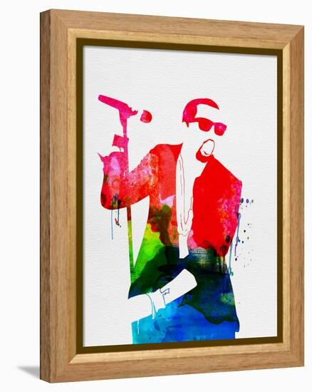 Kanye Watercolor-Lana Feldman-Framed Stretched Canvas