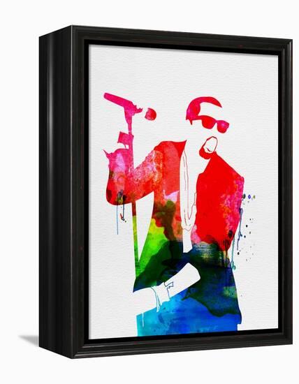 Kanye Watercolor-Lana Feldman-Framed Stretched Canvas