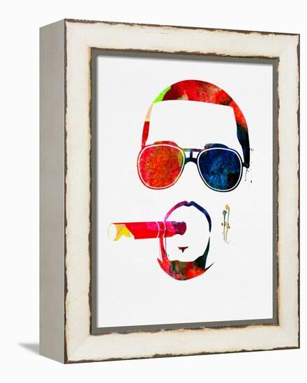 Kanye Watercolor-Lana Feldman-Framed Stretched Canvas