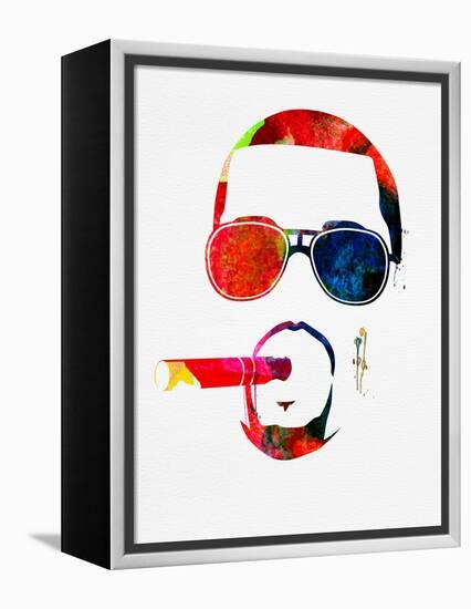 Kanye Watercolor-Lana Feldman-Framed Stretched Canvas