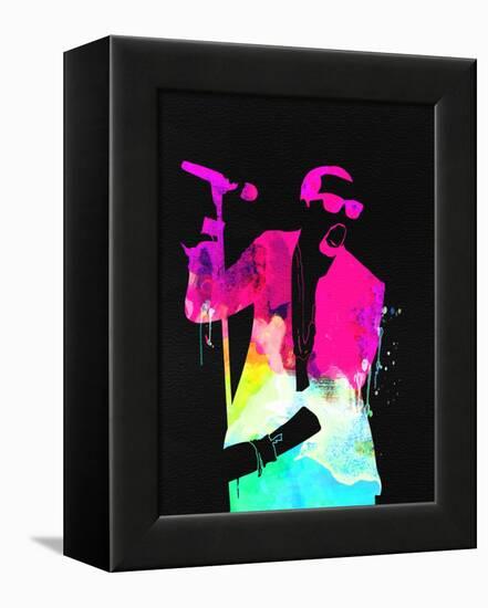 Kanye Watercolor-Lana Feldman-Framed Stretched Canvas