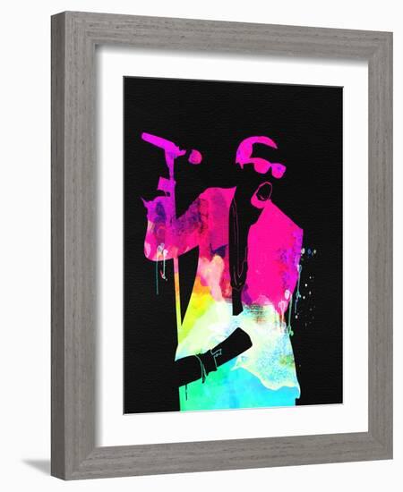 Kanye Watercolor-Lana Feldman-Framed Art Print