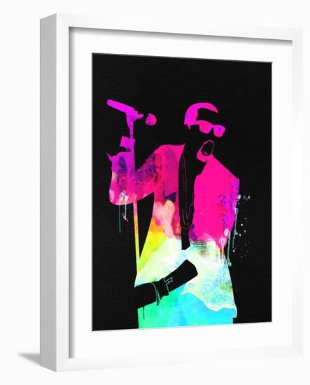 Kanye Watercolor-Lana Feldman-Framed Art Print