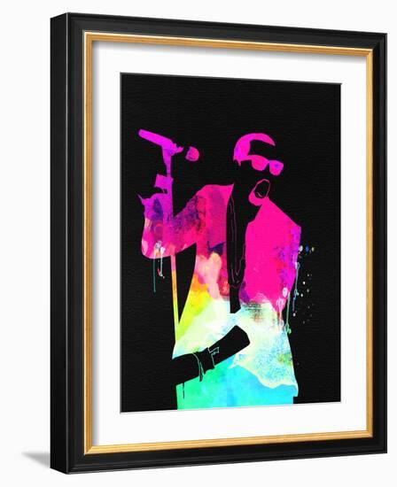 Kanye Watercolor-Lana Feldman-Framed Art Print