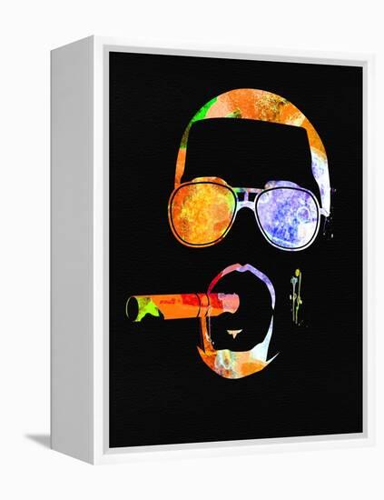 Kanye Watercolor-Lana Feldman-Framed Stretched Canvas