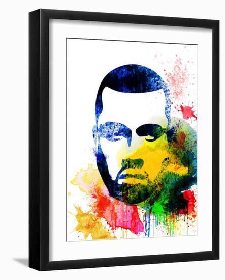 Kanye West Watercolor-Jack Hunter-Framed Art Print