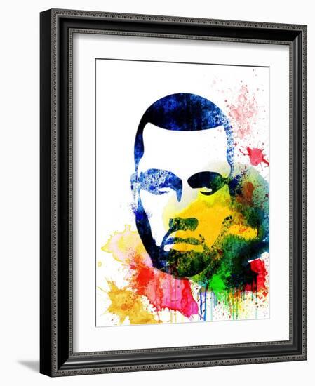 Kanye West Watercolor-Jack Hunter-Framed Art Print