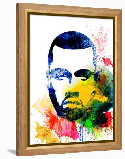Kanye West Watercolor-Jack Hunter-Framed Stretched Canvas