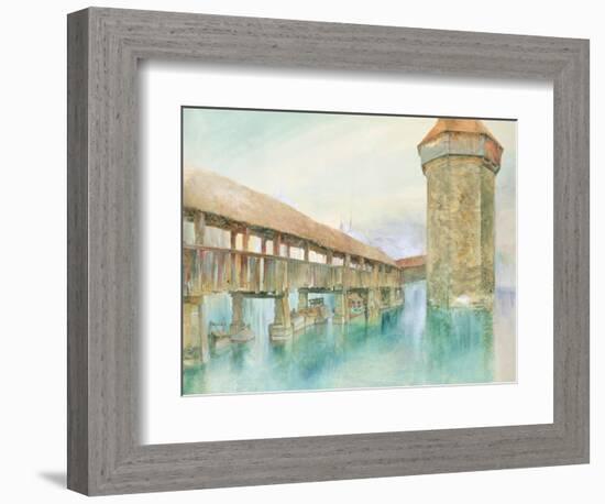 Kapelbrucke, Lucerne, 19th Century-John Ruskin-Framed Giclee Print