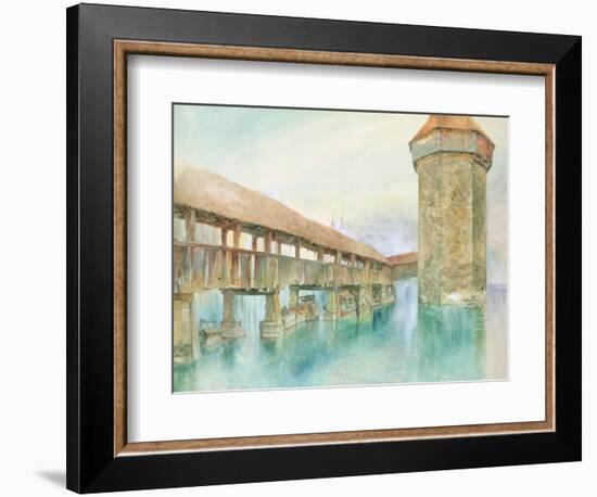 Kapelbrucke, Lucerne, 19th Century-John Ruskin-Framed Giclee Print