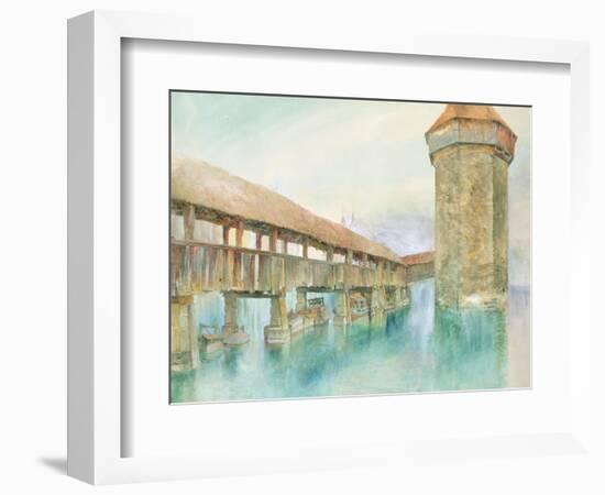 Kapelbrucke, Lucerne, 19th Century-John Ruskin-Framed Giclee Print