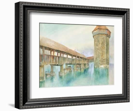 Kapelbrucke, Lucerne, 19th Century-John Ruskin-Framed Giclee Print