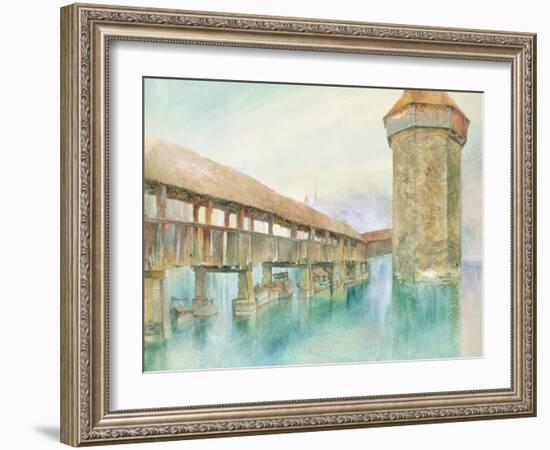 Kapelbrucke, Lucerne, 19th Century-John Ruskin-Framed Giclee Print