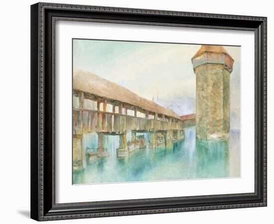 Kapelbrucke, Lucerne, 19th Century-John Ruskin-Framed Giclee Print