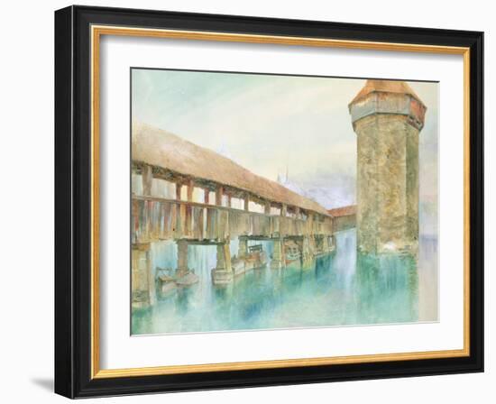 Kapelbrucke, Lucerne, 19th Century-John Ruskin-Framed Giclee Print