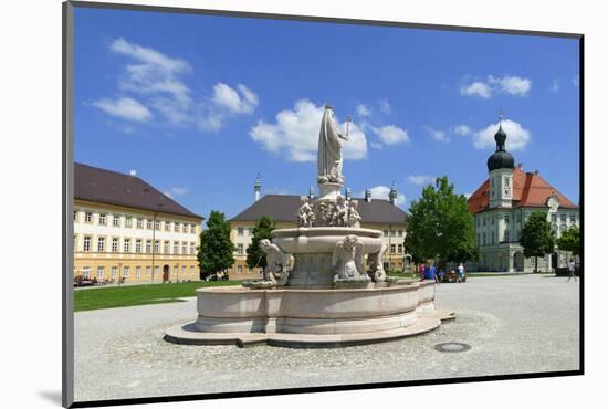 Kapellplatz Square with Town Hall, Altoetting, Upper Bavaria, Bavaria, Germany, Europe-Hans-Peter Merten-Mounted Photographic Print