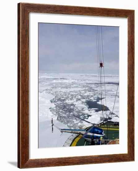 Kapitan Khlebnikov, Russian Icebreaker and Pack Ice, Weddell Sea, Antarctica, Polar Regions-Thorsten Milse-Framed Photographic Print