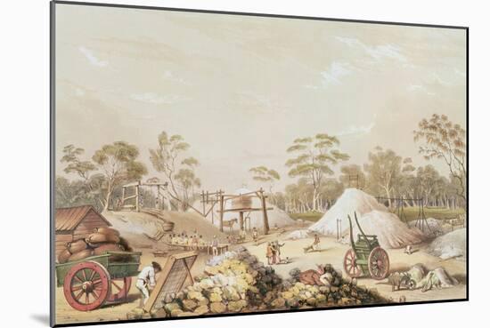 Kapunda Coppermine from the 'South Australia Illustrated', C.1846-George French Angas-Mounted Giclee Print