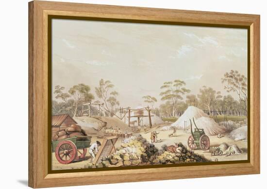 Kapunda Coppermine from the 'South Australia Illustrated', C.1846-George French Angas-Framed Premier Image Canvas