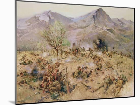 Kapyong Action, Korea, the Royal Australian Reg (Oil on Canvas)-Terence Cuneo-Mounted Giclee Print