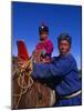 Karakorum, Horse Herder and His Son on Horseback, Mongolia-Paul Harris-Mounted Photographic Print