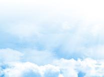 Blue Sky and Clouds Abstract Background Illustration with Copy Space-karandaev-Photographic Print