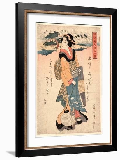 Karasaki No Yau-Kikukawa Eizan-Framed Giclee Print