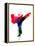 Karate Kid Watercolor-Lora Feldman-Framed Stretched Canvas