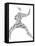 Karate Pictogram On White Background-seiksoon-Framed Stretched Canvas