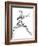 Karate Pictogram On White Background-seiksoon-Framed Art Print